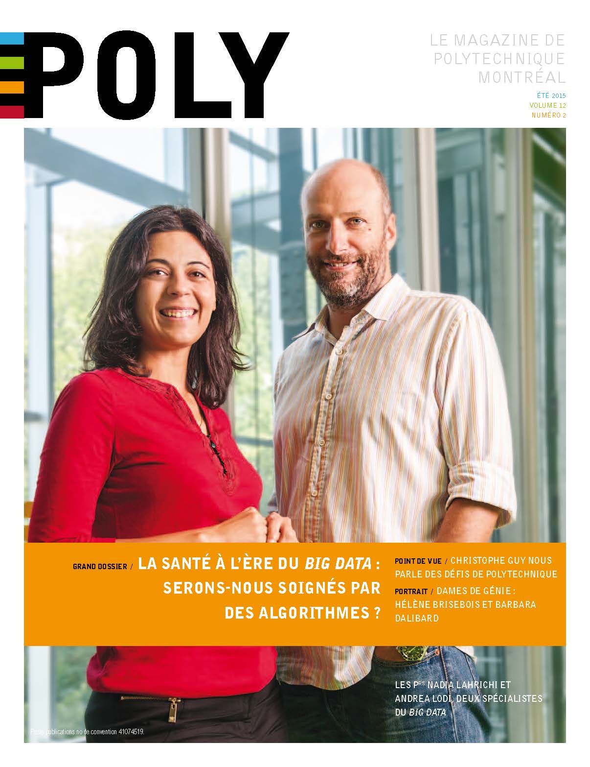 Page couverture - magazine Poly - été 2015