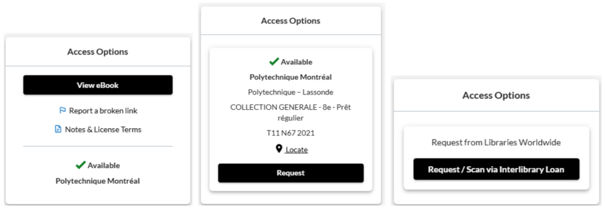 Access Options