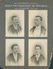 Mosaïque de la promotion de 1897 de l'École Polytechnique.