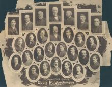 Mosaïque de la promotion de 1907 de l'École Polytechnique.