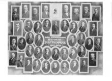 Mosaïque de la promotion de 1909 de l'École Polytechnique.