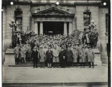 Professeurs et étudiants à l'École Polytechnique 1926