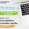 **Online** Quick virtual consultations for international students (Tuesdays  & Thursdays)