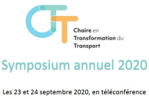 **EN LIGNE** Symposium annuel de la Chaire en transformation du transport