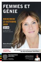 Les Rendez-vous socio-économiques de Polytechnique : Manon Brouillette rencontre la communauté