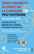Dîner spaghetti au profit de la campagne Poly-Centraide 2022