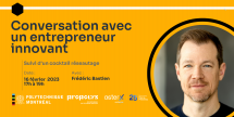 Cocktail-réseautage : conversation avec un entrepreneur innovant