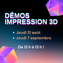 Démo impression 3D