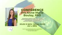 Conférence PolyFluides : présentation de Pre Anne-Marie Boulay