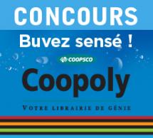 Virage bleu : concours buvez sensé de Coopoly