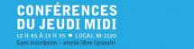Conférences du jeudi midi