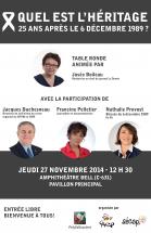 Table ronde: Quel est l'héritage 25 ans après le 6 décembre 1989