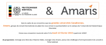 Séance d'information pour les stages et les emplois de la firme Amaris