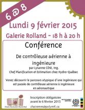 Conférence Chaire MM pour étudiantes - De contrôleuse aérienne à ingénieure!