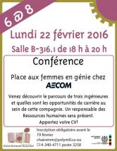 Conférence : Place aux femmes en génie chez AECOM