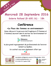 Soirée Conférence - Réseautage avec des ingénieurs en environnement