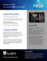 Concours des OCTAS : du 14 novembre 2016 au 13 mars 2017!