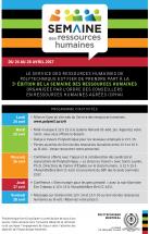 Semaine des ressources humaines : du 24 au 28 avril 2017
