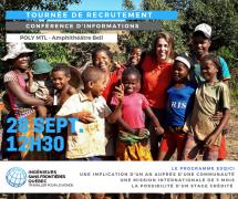 Conférence - Ingénieurs Sans Frontières Québec recrute !
