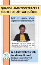 Conférence : défis et leçons d'une ingénieure entrepreneure