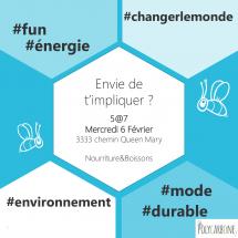 PolyCarbone 5@7 - Lancement du projet sur la mode durable à Poly - Mercredi 6 Février