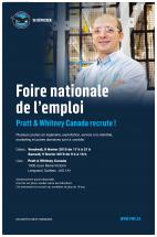 Foire nationale d’emploi chez Pratt & Whitney