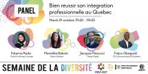 Panel « Bien réussir son intégration professionnelle au Québec » (Semaine de la diversité)