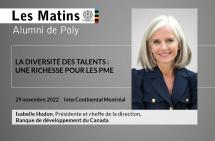 Matin Alumni de Poly | Isabelle Hudon | BDC