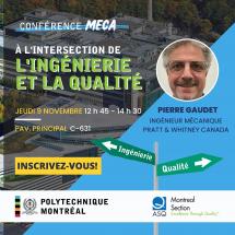 Conférence MÉCA : À l'intersection de l'ingénierie et la qualité