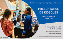 Projet intégrateur I du Génie Civil - Présentation des kiosques 