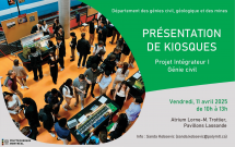 Projet intégrateur I en génie civil : Présentation des kiosques