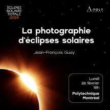 Éclipse 2024 : Conférence sur la photographie d'éclipses solaires