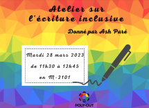 Atelier d'écriture inclusive