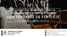 20 septembre 2023 | Comité jeunes diplômés | 6@8 Terrasse de fin d'été