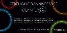 Cérémonie d'anniversaire de Polytechnique Montréal