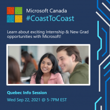**En ligne** Séance d'information Microsoft Canada 