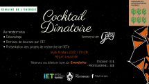 **ANNULÉ** Cocktail dînoire - Soirée de fermeture de la Semaine de l'énergie 2020