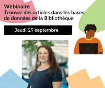 Webinaire : Trouver des articles dans les bases de données de la Bibliothèque