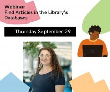 Webinar : Find Journal Articles in the Library's Databases 