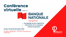 **En ligne** Conférence avec la Banque Nationale - Poly-FI