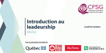 **En ligne** Introduction au leadership : pour une meilleure mixité en sciences et génie