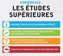 Conférence sur les Études supérieures et les passages accélérés 