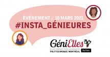 Inscription en cours - Événement #Insta_génieures – 10 mars 2021