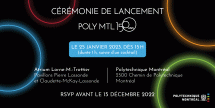 Cérémonie de lancement du 150e anniversaire de Polytechnique Montréal!