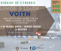 **ANNULÉ** Midi-conférence présenté par Voith