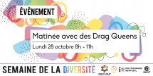 Matinée avec des «drag queens» (Semaine de la diversité)