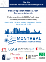 9th edition of the Montreal Photonics Networking Event
