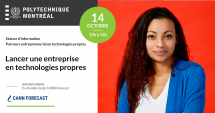 **En ligne** Lancer une entreprise en technologies propres? Séance d’information