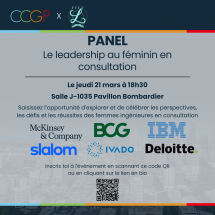 Panel sur le leadership au féminin en consultation