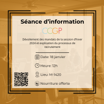 Séance d'information - Recrutement de consultants 